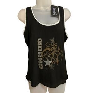 2 Fly Disk Koe Rodeo Tank Size 2X NWT